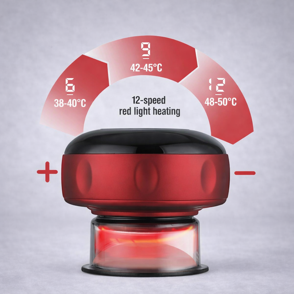 Electric Heated Cupping Massager - Smart Vacuum Therapy Device