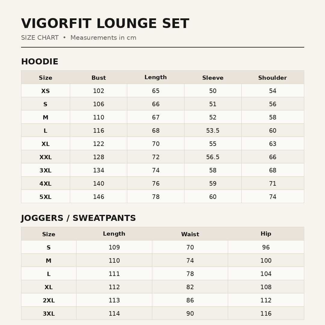 VigorFit Oversized Fleece Lounge Set
