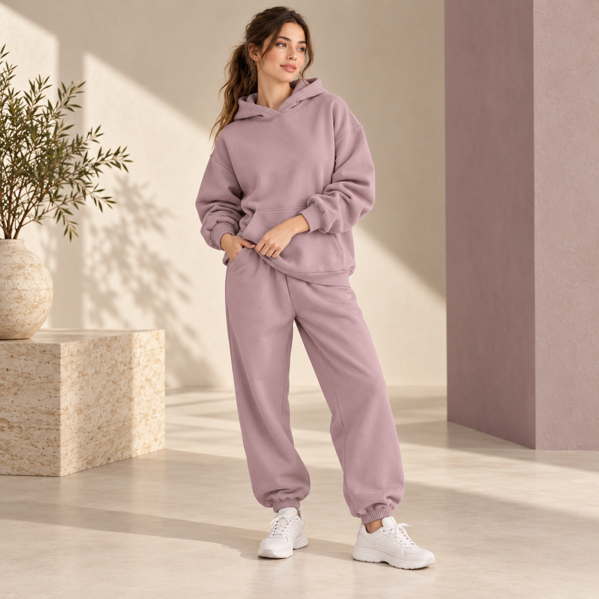 VigorFit Oversized Fleece Lounge Set