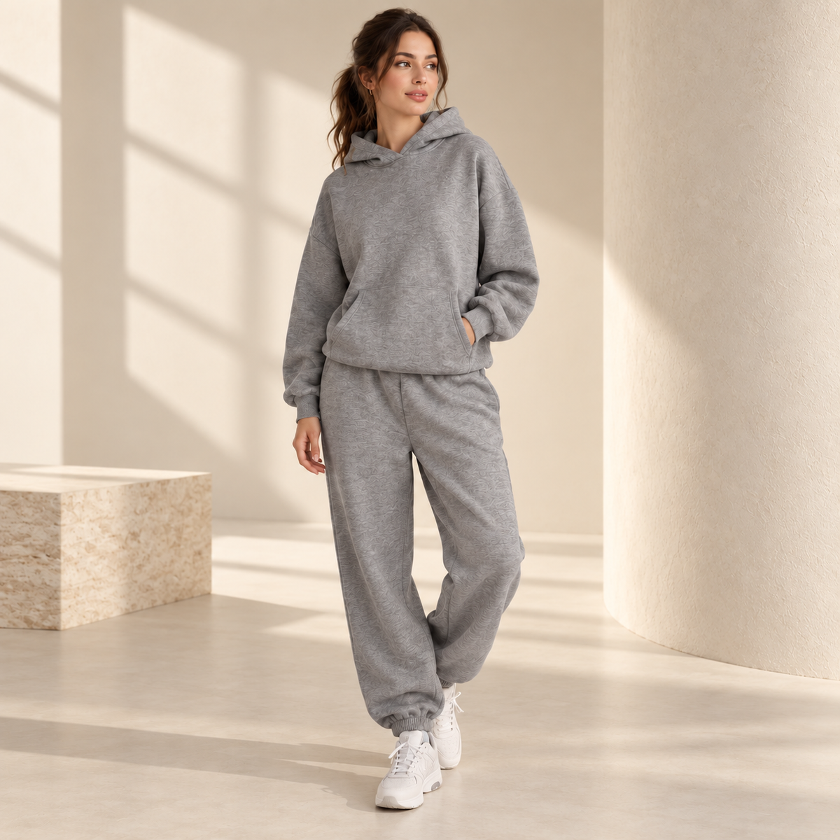 VigorFit Oversized Fleece Lounge Set