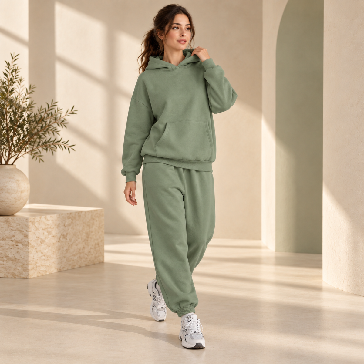 VigorFit Oversized Fleece Lounge Set