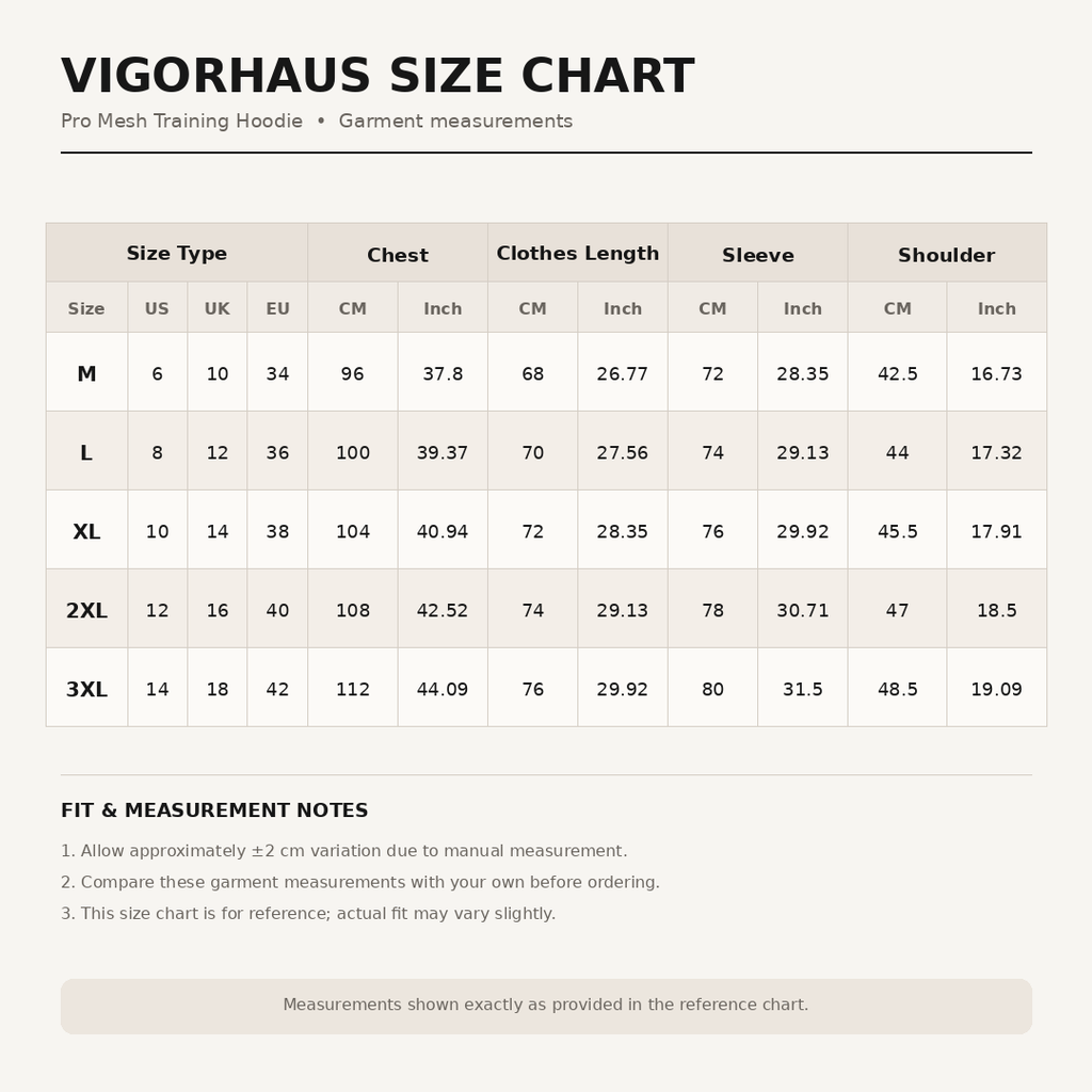 VigorFit Pro Mesh Training Hoodie