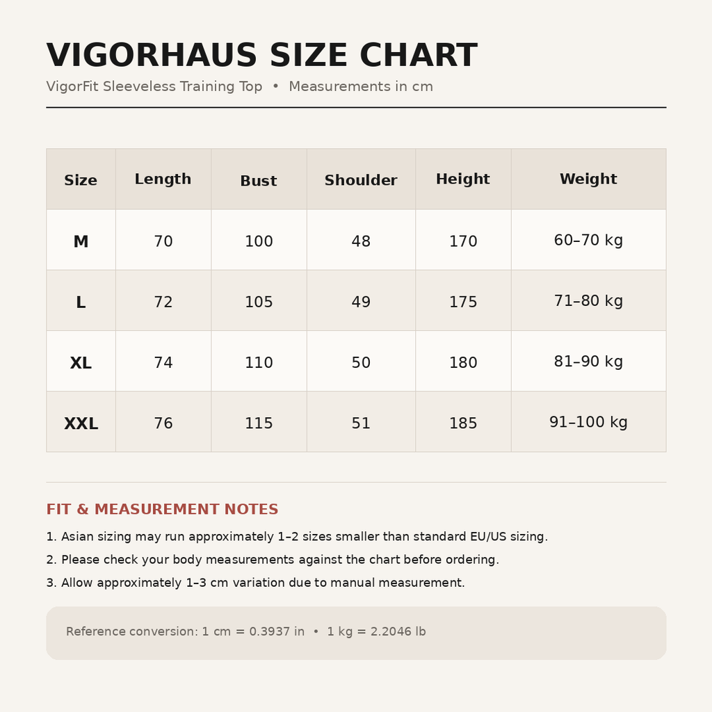 VigorFit Sleeveless Training Top